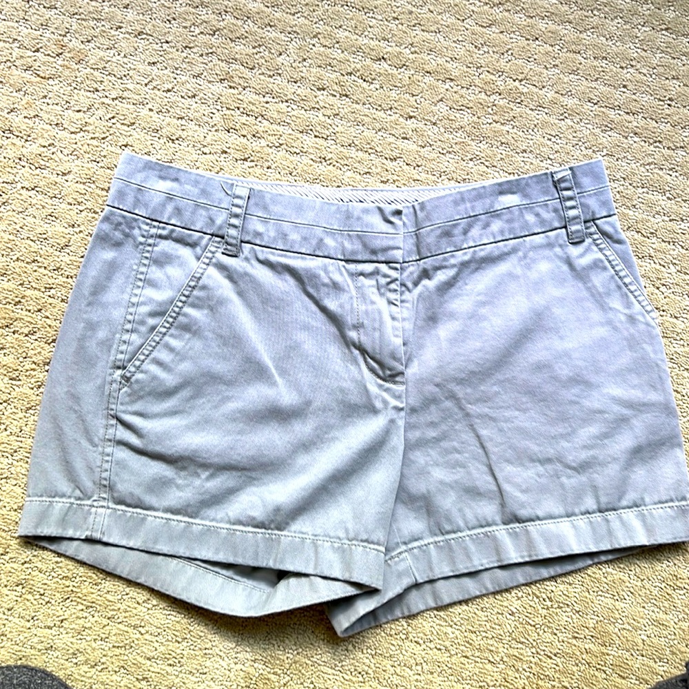 J Crew chino short, gray, size 6